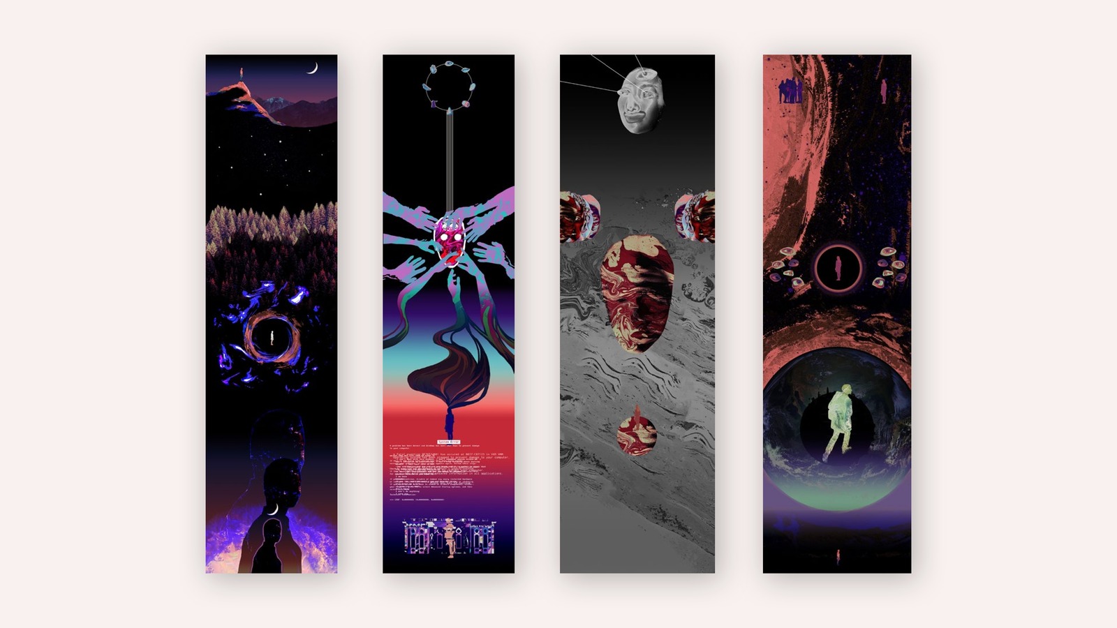 The first page of monthly calendar layout featuring a collage and the month dates